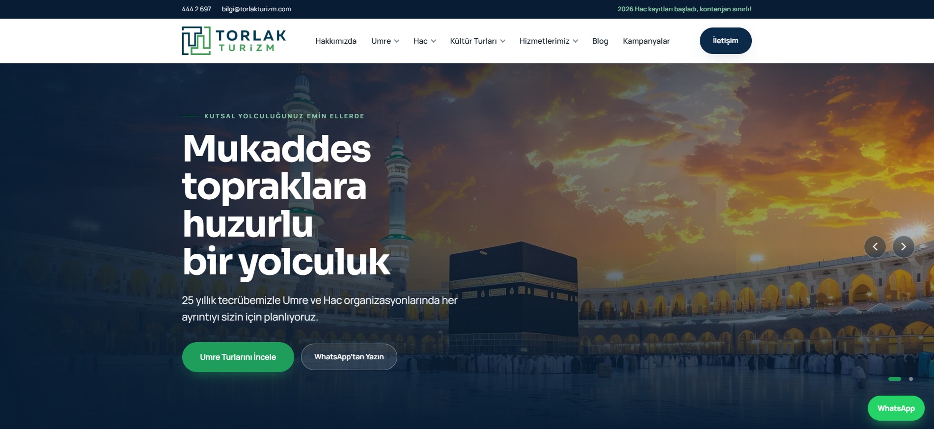 Torlak Turizm WordPress Teması